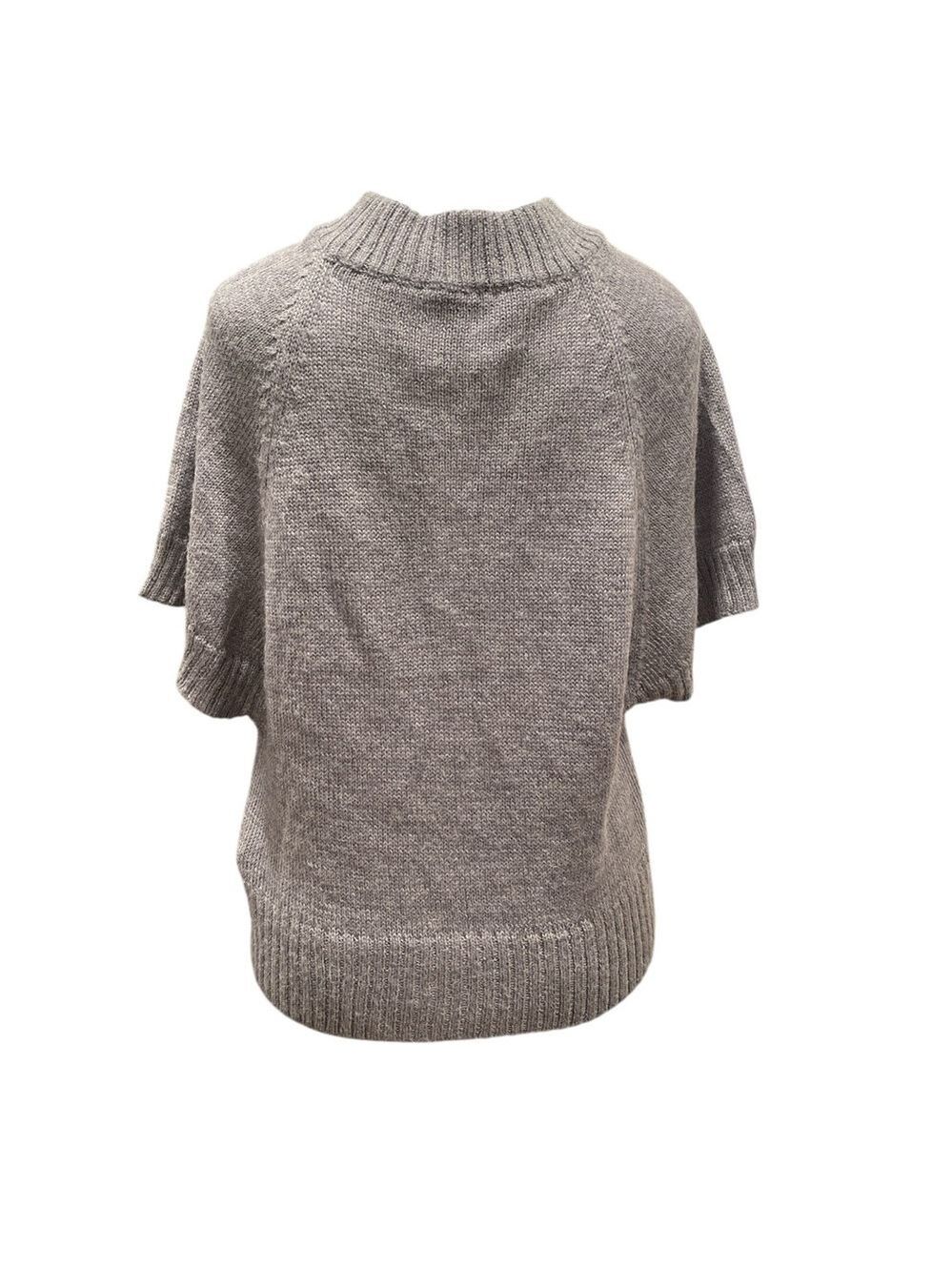Bruuns Bazaar Small Grey Alpaca Blend Button Front Knit Cardigan - Picture 5 of 10